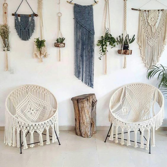 decoración macramé